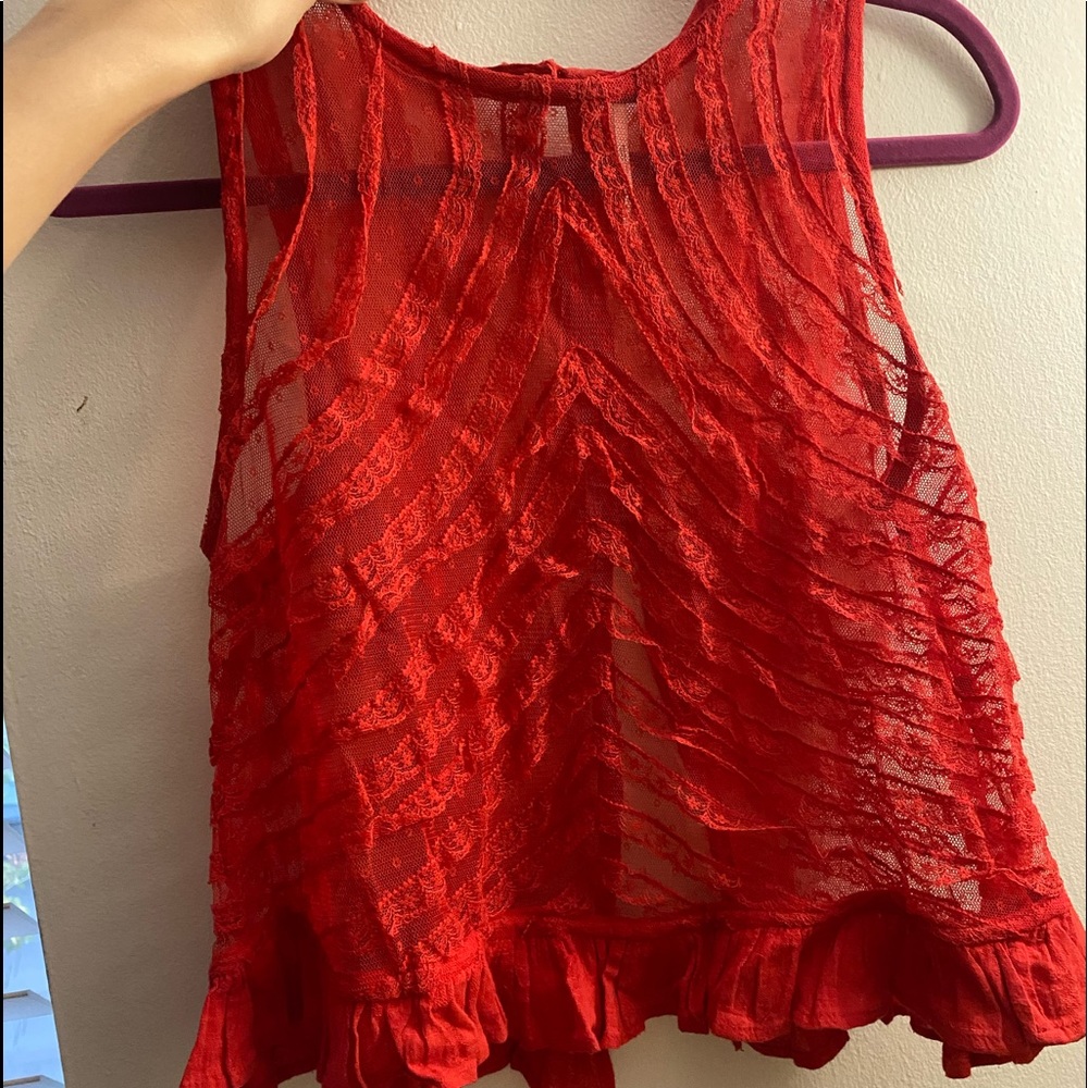 Free People sheer top